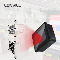 Módulo Lector de Códigos QR LONVILL, Escáner de Códigos de Barras Industrial Integrado con Sensor NFC