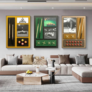 Gran oferta, billar físico, pinturas colgantes, diseños modernos personalizados, juego de pelota, pintura, decoración de pared, arte de pared abstracto de fábrica - Product Image 2