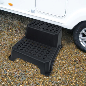 Marches doubles portables en plastique conformes à la norme EN14183 pour caravanes, pièces de camping-car - Product Image 2