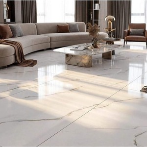กระเบื้องพอร์ซเลนเคลือบผิวเรียบสีขาวพิเศษ ขนาด 600x1200 มม. ทนทานต่อการสึกหรอ ใช้ปูพื้นและผนัง - Product Image 4
