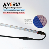 Tubo LED T5 de Material PC, Resistente al Amoníaco y a los Ácidos, para Granjas Avícolas y Criaderos de Pollos