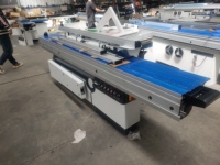 Scie à panneaux inclinable à 45 degrés de haute qualité avec grande housse anti-poussière, machine de découpe du bois électrique entièrement automatique, moteur 5,5 kW, horizontale