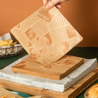 Papier d'emballage pour sandwichs, biscuits, pains à burger, personnalisé avec logo, résistant à la graisse, de qualité alimentaire, biodégradable et recyclable