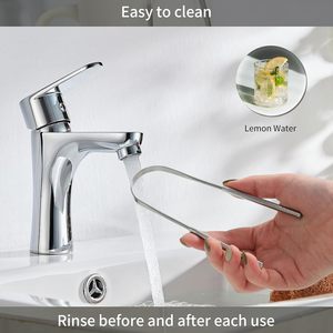 Limpiador de Lengua Reutilizable de Doble Cara Antideslizante en Forma de U de Cobre y Acero Inoxidable, Herramienta Dental Ecológica, Raspador de Lengua - Product Image 2