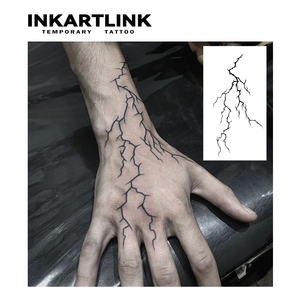 INKARTLINK Autocollant de <span class=keywords><strong>tatouage</strong></span> temporaire à base de plantes, longue durée (15 jours), de haute qualité, écologique, à effet éclair, <span class=keywords><strong>pour</strong></span> le corps et les bras - Product Image 2