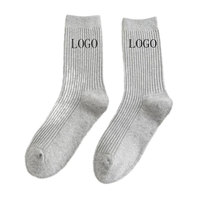 Vente en gros 2025 de chaussettes athlétiques décontractées de haute qualité à la mode avec logo privé et design personnalisé pour hommes et femmes