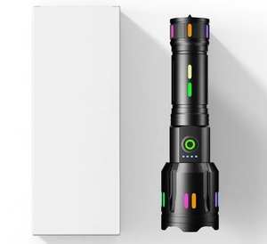 Reflective Strip Flashlight 2000LM Super Bright Flashlight 30W Tactical Type-C <strong>Rechargeable</strong> <strong>Torch</strong> - Product Image 5