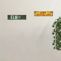 Bienvenido a Haddonfield, Placa Metálica Decorativa con Temática de Películas de Terror, Letrero de Pared para el Hogar, Bar, Cueva del Hombre, Decoración para Entusiastas del Horror