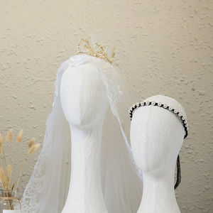 Factory <span class=keywords><strong>Outlet</strong></span> abstracto sin pelo para joyería sombrero y bufanda cubierta de tela de exhibición cabeza de maniquí abstracto - Product Image 6