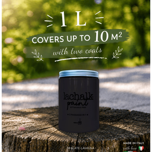 08 SLATE LaChalk 1lt the evolution of <b>chalk</b> paint Where <b>chalk</b> meets resin: Hybrid <b>Chalk</b> Resin Paint made in Italy water-based - Product Image 2