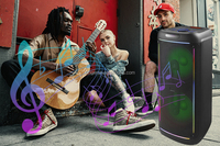 CH-15201 Nouvelles enceintes Bluetooth doubles de 15 pouces, enceintes de karaoké sans fil professionnelles