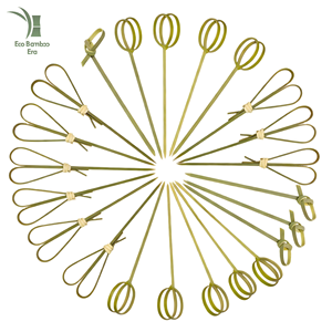 Piques à cocktail en bambou écologique à long manche, <span class=keywords><strong>pointe</strong></span> fine, insertion facile, finement polies, pour <span class=keywords><strong>la</strong></span> décoration de fruits et brochettes dans les restaurants japonais - Product Image 1