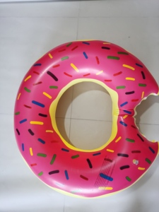 <span class=keywords><strong>Bouée</strong></span> gonflable en PVC marron et rose pour sports nautiques, flotteur de <span class=keywords><strong>piscine</strong></span> en forme de donut, anneau de natation gonflable - Product Image 2