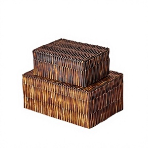 Organisateur de bijoux artisanal haut de gamme en bois avec incrustations osseuses, motif abstrait noir et blanc audacieux, fait main, pour bijoux - Product Image 1