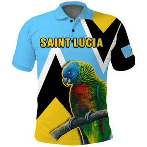 Polo de Santa Lucía Saint <span class=keywords><strong>Lucian</strong></span> Parrot estilo Simple fábrica al por mayor sublimación Polo de manga corta para hombre para deporte de Golf - Product Image 2