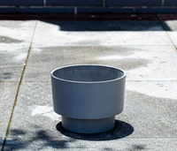 Pot rond en plastique BSCI, pot à fleurs, jardinière d'extérieur pour la maison, le jardin, le balcon, décoration rustique, conteneur pour plantes d'intérieur et d'extérieur
