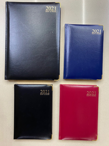2023 Customized A5 Pu Leather Diary With Golden Metal Corner Gold Edge Custom Printing Agenda Notebook OEM Inner Design - Product Image 3