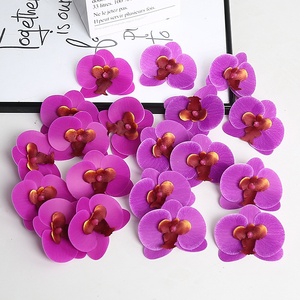 Cabezas de Flores de Orquídea Mariposa Artificiales en Gel de Silicona 3D Estilo Película para Decoración del Hogar, Paredes Florales para Bodas, Novias - Product Image 4