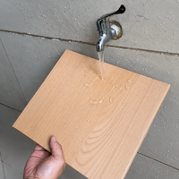 Panneau mural intérieur géométrique en PVC, panneau en cristal de carbone co-extrudé, grain de bois, imperméable, ignifuge, insonorisant