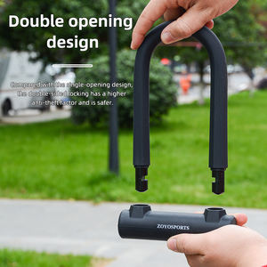 ZOYOSPORTS ตัวล็อคกุญแจจักรยาน,ตัวล็อคซิลิโคนรูปตัว U ทำจากเหล็กสวมใส่สบายปลอดภัยคุณภาพสูง - Product Image 3