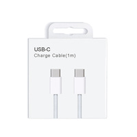 Cable de Datos USB-C a USB-C de Nailon de Alta Calidad, 1M, PD60W, Cable Trenzado de 60W, 3 pies/6 pies, para Teléfono 17, 15, 16, Cables de Carga Rápida