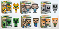 Figuras de Juguete de Plástico ABS Estilo Flip para Niños, con Personajes de Dibujos Animados como Enderman, Creeper y Guardian