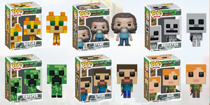 Figurines de jouets en plastique ABS de style flip pour enfants, incluant Enderman, Creeper et Guardian - Product Image 5