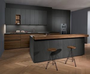 <span class=keywords><strong>Australie</strong></span> artisanal sur mesure sans poignée en bois armoires de cuisine en stratifié pour petite maison - Product Image 3