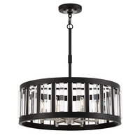 Lustre Tambour Art Déco Moderne de Luxe en Acrylique Transparent pour Salon, Table à Manger, Îlot de Cuisine, Luminaire Domestique