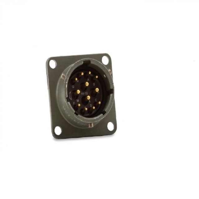 MIL-DTL 26482 4 solder Male pin MS3116F12-4S straight plug 