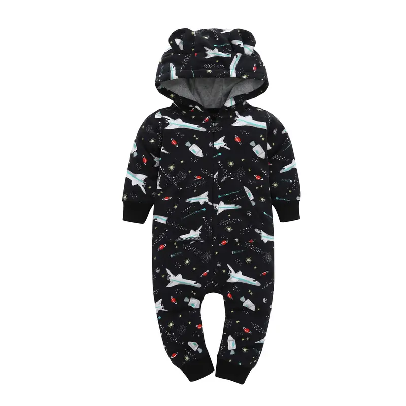 Goedkope Fabrieksprijs Unisex Pasgeboren Jumpsuits Winter Romper Fleece Baby Jumpsuit Baby Rompertjes Groothandel