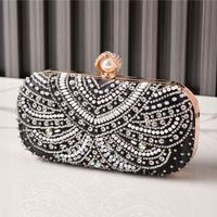 Tas Clutch Bordir Manik Mewah Diskon untuk Tas Pesta Pernikahan, Tas Pengantin, Tas Prom, dan Tas Pesta Baru