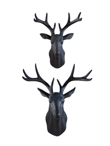 Resina decorazione testa animale capra testa nera <span class=keywords><strong>appendiabiti</strong></span> da parete per Bar decorazione artigianato e regali - Product Image 6