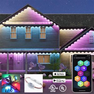 Bán buôn IP68 100ft nhôm theo dõi vĩnh viễn giáng sinh ánh sáng ngoài trời 24V ws2811 RGB ucs2904 30 mét RGBW LED điểm ảnh ánh sáng - Product Image 1