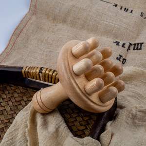 木製セラピーマッサージツールリンパ排水セルライトマッサージャーこすりローラーセットボディ整形筋肉リラクゼーション - Product Image 5