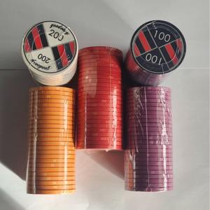 Vente en gros de jetons de poker Texas Hold'em <span class=keywords><strong>Monte</strong></span> <span class=keywords><strong>Carlo</strong></span> en céramique Jetons de cartes d'échecs rectangulaires - Product Image 5