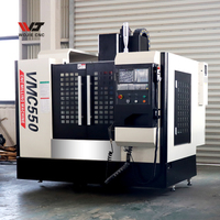 Mini perceuse et fraiseuse universelle cnc VMC550 fraiseuse cnc avec changeur d'outils
