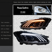 Ensemble de phares LED pour Mercedes Benz Classe S W221 2006-2012, mise à niveau des phares à LED avec projecteur et trois feux de jour DRL clignotants