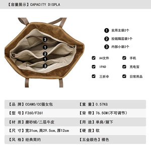 Sacs à main pour femmes de haute qualité, nouveau design, sacs à main en cuir véritable pour femmes, grande capacité, sacs messagers pour femmes - Product Image 2