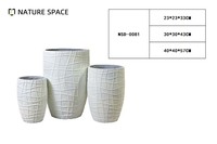 Lot de pots à fleurs en ciment écologiques et durables, vente en gros d'usine, pour la maison, le jardin, la chambre et les restaurants, avec couleur personnalisable