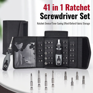 Ratcheting <b>Screwdriver</b> Set 41 In 1 With Flat Head Bits Anti Slip Handle For Home Repair Tools - Product Image 4