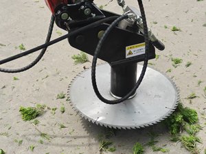Accesorio de sierra para madera y desbrozadora rotativa para excavadora hidráulica, miniescavadora y cortacésped, universal para paisajismo, con pasador de acero Q235B y bomba - Product Image 5