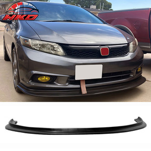 เหมาะสำหรับ Honda Civic Sedan 12 MDA Style ชุดแต่งกันชนหน้า สีดำด้าน ไม่ทำสี - Product Image 1