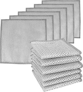 Paño de Limpieza de Doble Capa para el Hogar, Paño de Alambre de Acero Antiarañazos, Paño de Limpieza de Metal para Lavar Platos - Product Image 1