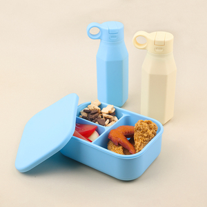 Ý tưởng sản phẩm mới <span class=keywords><strong>2025</strong></span> tùy chỉnh lò vi sóng an toàn leakproof cuộc sống BPA free Silicone trẻ em Hộp Ăn Trưa cho người lớn văn phòng witwater chai - Product Image 6