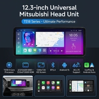 Layar Mobil Android 12.3 Inci, Stereo Radio Mobil, Navigasi GPS, Carplay, Android Auto untuk Mitsubishi