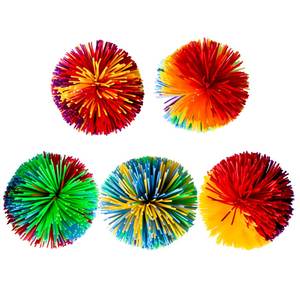 Nuova scimmia di vendita calda Stringy Silicone Fluffy Juggling che rimbalza <span class=keywords><strong>Koosh</strong></span> Rainbow Pom <span class=keywords><strong>Ball</strong></span> - Product Image 3
