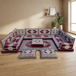 Asientos de piso árabe Sofá de piso árabe Piso de asiento Árabe | 19 piezas, 28 bailes con esponja - Product Image 3