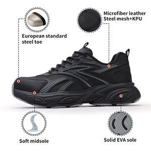 Guyisa noir léger anti-écrasement et anti-perçage chaussures confortables et sûres ventes directes d'usine - Product Image 2