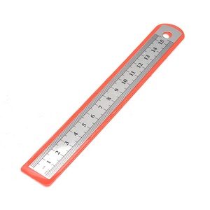 Righello da <span class=keywords><strong>disegno</strong></span> per studenti in acciaio inossidabile di vendita diretta in fabbrica chitarra durevole che misura righello in acciaio da 6 pollici - Product Image 3